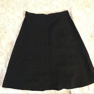 Lagerfeld Black Wool Skirt